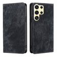 For Samsung Galaxy S25 Ultra 5G RFID Anti-theft Brush Magnetic Leather Phone Case(Black) - Galaxy S25 Ultra 5G Cases by PMC TechLife | Online Shopping South Africa | PMC TechLife | Buy Now Pay Later Mobicred