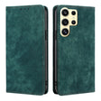 For Samsung Galaxy S25 Ultra 5G RFID Anti-theft Brush Magnetic Leather Phone Case(Green) - Galaxy S25 Ultra 5G Cases by PMC TechLife | Online Shopping South Africa | PMC TechLife | Buy Now Pay Later Mobicred