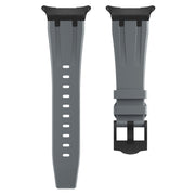 For Samsung Galaxy Watch Ultra 47mm AP Series Liquid Silicone Watch Band(Black Grey)