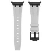 For Samsung Galaxy Watch Ultra 47mm / Ultra 2025 AP Series Liquid Silicone Watch Band(Black White)