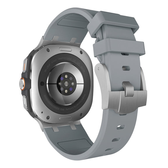For Samsung Galaxy Watch Ultra 47mm AP Series Liquid Silicone Watch Band(Silver Grey)