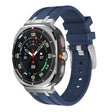 For Samsung Galaxy Watch Ultra 47mm AP Series Liquid Silicone Watch Band(Silver Blue) - Watch Bands by PMc TechLife | Online Shopping South Africa | PMc TechLife | Buy Now Pay Later Mobicred
