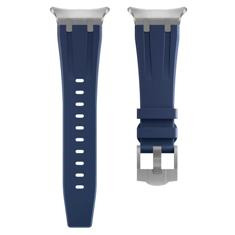 For Samsung Galaxy Watch Ultra 47mm AP Series Liquid Silicone Watch Band(Silver Blue)