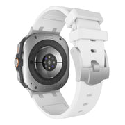 For Samsung Galaxy Watch Ultra 47mm AP Series Liquid Silicone Watch Band(Silver White)