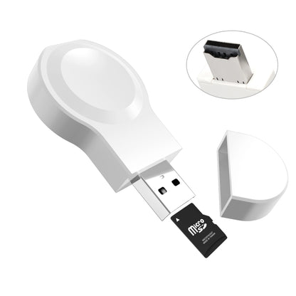 For Apple Watch Series A15 Portable Wireless Charger, Support Card Reader(White) - Charger / Holder by PMC Jewellery | Online Shopping South Africa | PMC Jewellery | Buy Now Pay Later Mobicred