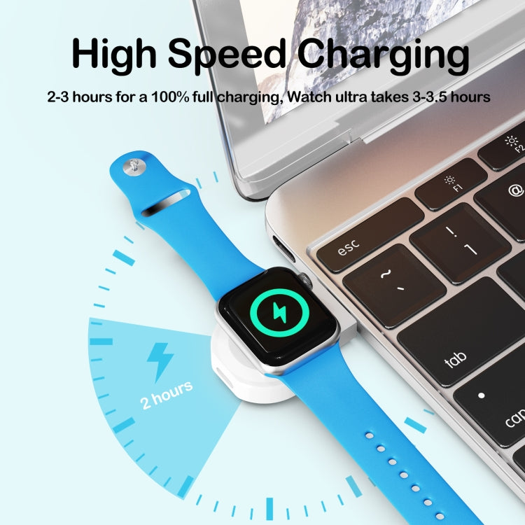 For Apple Watch Series A15 Portable Wireless Charger, Support Card Reader(White) - Charger / Holder by PMC Jewellery | Online Shopping South Africa | PMC Jewellery | Buy Now Pay Later Mobicred
