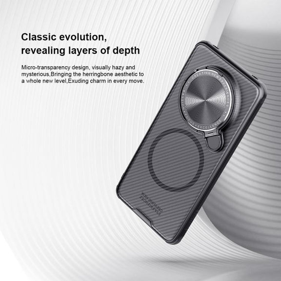 For Huawei Mate 70 Pro / 70 Pro+ NILLKIN CamShield Prop MagSafe Magnetic Translucent PC Phone Case(Black)