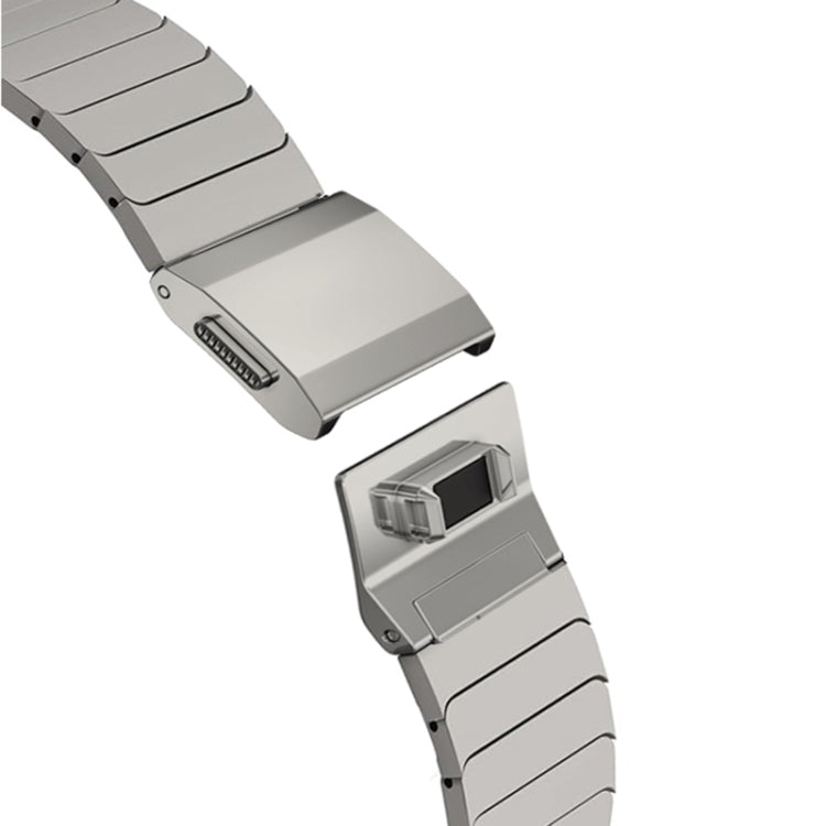 For Apple Watch 42mm / 41mm / 40mm / 38mm Bamboo Norman Buckle Titanium Alloy Watch Band(Silver)