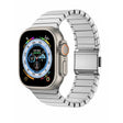 For Apple Watch 46mm / 49mm / 45mm / 44mm Bamboo Norman Buckle Stainless Steel Watch Band(Silver) - free shipping - PMC TechLife - Order now!