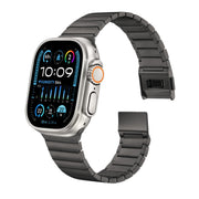 For Apple Watch 42mm / 41mm / 40mm / 38mm Bamboo Norman Buckle Stainless Steel Watch Band(Slate)
