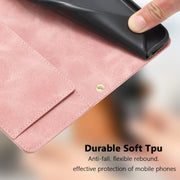 For Samsung Galaxy S25+ 5G Tulips Embossed Leather Phone Case with Lanyard(Pink)