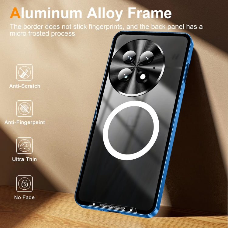 For OnePlus 13 MagSafe Magnetic Frosted Metal Phone Case(Silver) - OnePlus Cases by PMC TechLife | Online Shopping South Africa | PMC TechLife | Buy Now Pay Later Mobicred