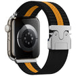 For Apple Watch 42mm / 41mm / 40mm / 38mm Parachute Buckle Braided Nylon Watch Band(Black Orange) - free shipping - PMc TechLife - Order now!
