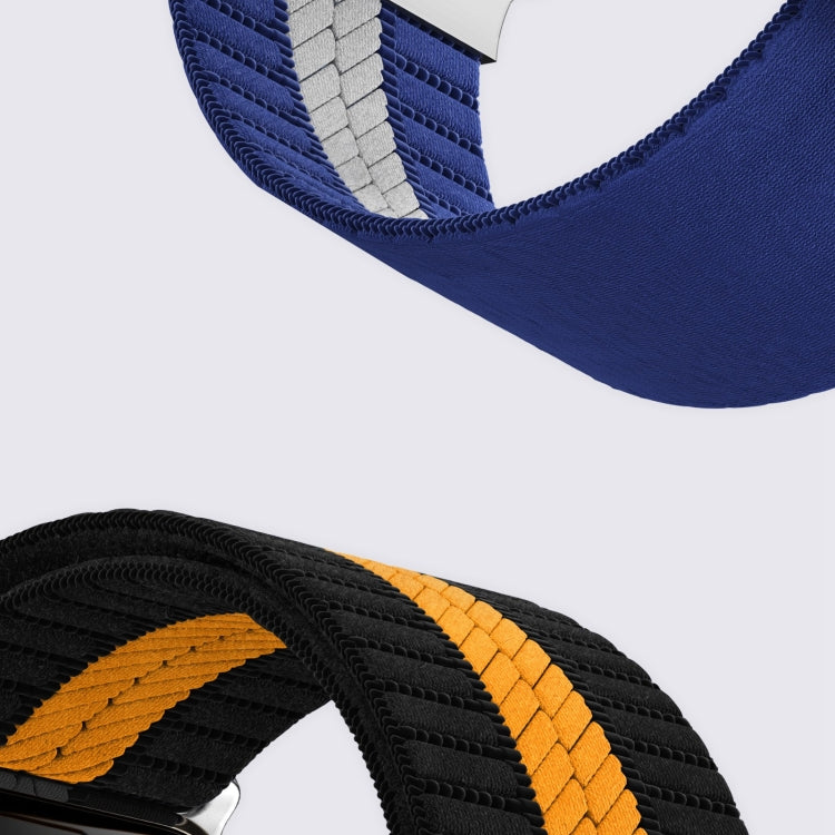 For Apple Watch 42mm / 41mm / 40mm / 38mm Parachute Buckle Braided Nylon Watch Band(Grey White) - free shipping - PMc TechLife - Order now!