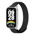 For Xiaomi Smart Band 9 Active / Redmi Band 3 Mijobs Metal Shell Nylon Watch Band(Black Silver) - free shipping - PMc TechLife - Order now!