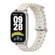 For Xiaomi Smart Band 9 Active / Redmi Band 3 Mijobs Metal Shell Marine Silicone Watch Band(Grey Silver) - free shipping - PMc TechLife - Order now!