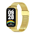For Xiaomi Smart Band 9 Active / Redmi Band 3 Mijobs Metal Shell Milan Buckle Watch Band(Gold) - Watch Bands by MIJOBS | Online Shopping South Africa | PMc TechLife | Buy Now Pay Later Mobicred
