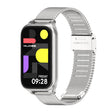 For Xiaomi Smart Band 9 Active / Redmi Band 3 Mijobs Metal Shell Milan Buckle Watch Band(Silver) - free shipping - PMc TechLife - Order now!