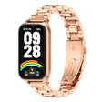 For Xiaomi Smart Band 9 Active / Redmi Band 3 Mijobs Metal Shell Three-Bead Stainless Steel Watch Band(Rose Gold) - free shipping - PMc TechLife - Order now!