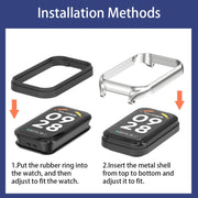 For Xiaomi Smart Band 9 Active / Redmi Band 3 Mijobs Metal Shell Three-Bead Stainless Steel Watch Band(Silver)