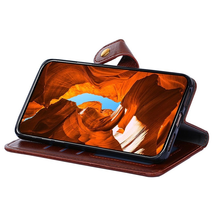 For Samsung Galaxy S25+ 5G Zipper Bag Leather Phone Case(Brown)