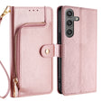 For Samsung Galaxy S25+ 5G Zipper Bag Leather Phone Case(Rose Gold) - free shipping - PMC Jewellery - Order now!