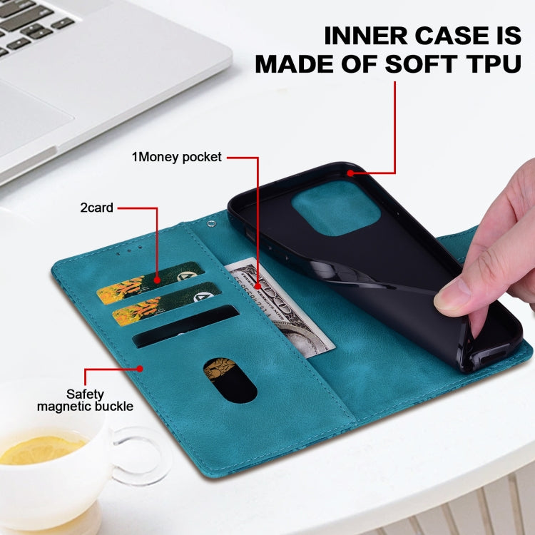 For Samsung Galaxy S25+ 5G Lace Floral Embossed Magnetic Buckle PU Phone Case With Wrist Strap(Green) - Galaxy S25+ 5G Cases by PMC Jewellery | Online Shopping South Africa | PMC Jewellery | Buy Now Pay Later Mobicred