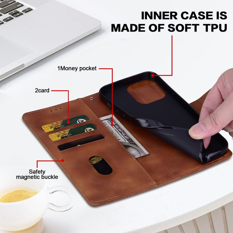 For Samsung Galaxy S25+ 5G Lace Floral Embossed Magnetic Buckle PU Phone Case With Wrist Strap(Brown) - Galaxy S25+ 5G Cases by PMC Jewellery | Online Shopping South Africa | PMC Jewellery | Buy Now Pay Later Mobicred