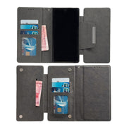 For Samsung Galaxy S25 5G Multifunctional 7-Card Wallet Leather Phone Case(Grey)