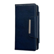 For Samsung Galaxy S25 5G Multifunctional 7-Card Wallet Leather Phone Case(Royal Blue)