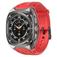 For Samsung Galaxy Watch Ultra 47mm Modified PC Hybrid TPU Watch Case Band(Red Clear Black) - free shipping - PMc TechLife - Order now!