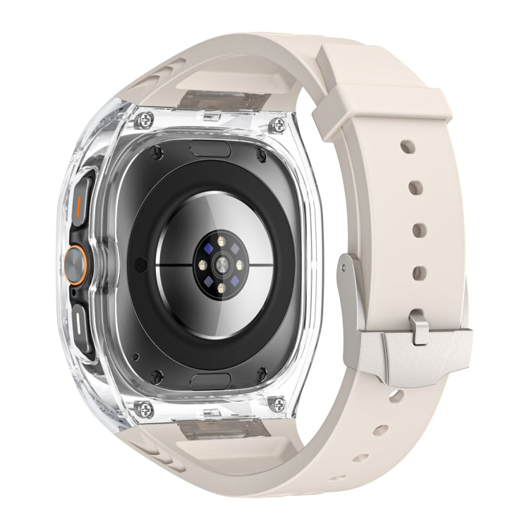 For Samsung Galaxy Watch Ultra 47mm / Ultra 2025 Modified PC Hybrid TPU Watch Case Band(Starlight Transparent) - free shipping - PMc TechLife - Order now!