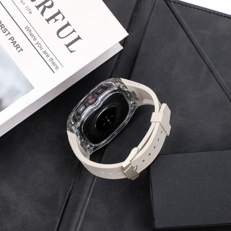 For Samsung Galaxy Watch Ultra 47mm / Ultra 2025 Modified PC Hybrid TPU Watch Case Band(Starlight Transparent)