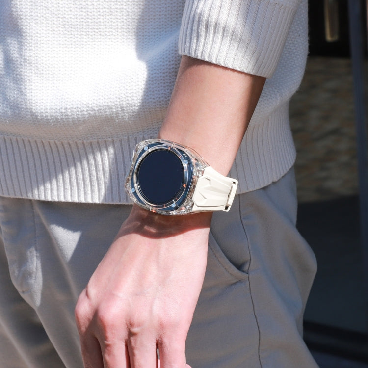 For Samsung Galaxy Watch Ultra 47mm / Ultra 2025 Modified PC Hybrid TPU Watch Case Band(Starlight Transparent) - free shipping - PMc TechLife - Order now!