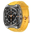 For Samsung Galaxy Watch Ultra 47mm Modified PC Hybrid TPU Watch Case Band(Yellow Clear Black) - free shipping - PMc TechLife - Order now!