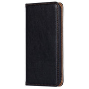For Samsung Galaxy S25 5G Gloss Oil Solid Color Magnetic Leather Phone Case(Black)