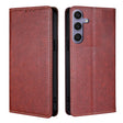 For Samsung Galaxy S25+ 5G Gloss Oil Solid Color Magnetic Leather Phone Case(Brown) - Galaxy S25+ 5G Cases by PMC Jewellery | Online Shopping South Africa | PMC Jewellery | Buy Now Pay Later Mobicred