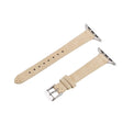 For Apple Watch 42mm / 41mm / 40mm / 38mm Matte Genuine Leather Watch Band(Khaki) - free shipping - PMc TechLife - Order now!