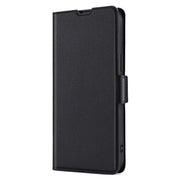 For Samsung Galaxy S25 5G Ultra-thin Voltage Side Buckle Horizontal Flip Leather Phone Case(Black)
