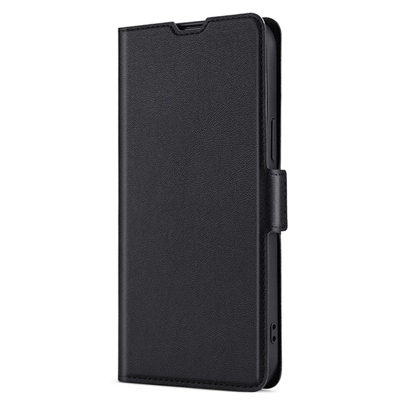 For Samsung Galaxy S25 5G Ultra-thin Voltage Side Buckle Horizontal Flip Leather Phone Case(Black)