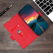 For Samsung Galaxy S25+ 5G Ultra-thin Voltage Side Buckle Horizontal Flip Leather Phone Case(Red)