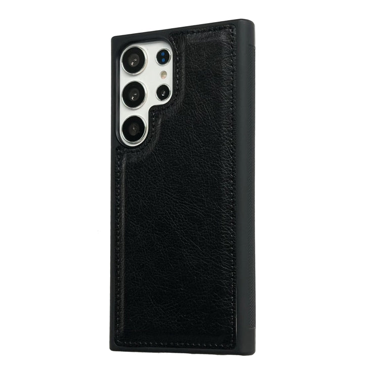 For Samsung Galaxy S25 Ultra 5G Cowhide Texture Back Cover Phone Case(Black) - Galaxy S25 Ultra 5G Cases by PMC Jewellery | Online Shopping South Africa | PMC Jewellery | Buy Now Pay Later Mobicred