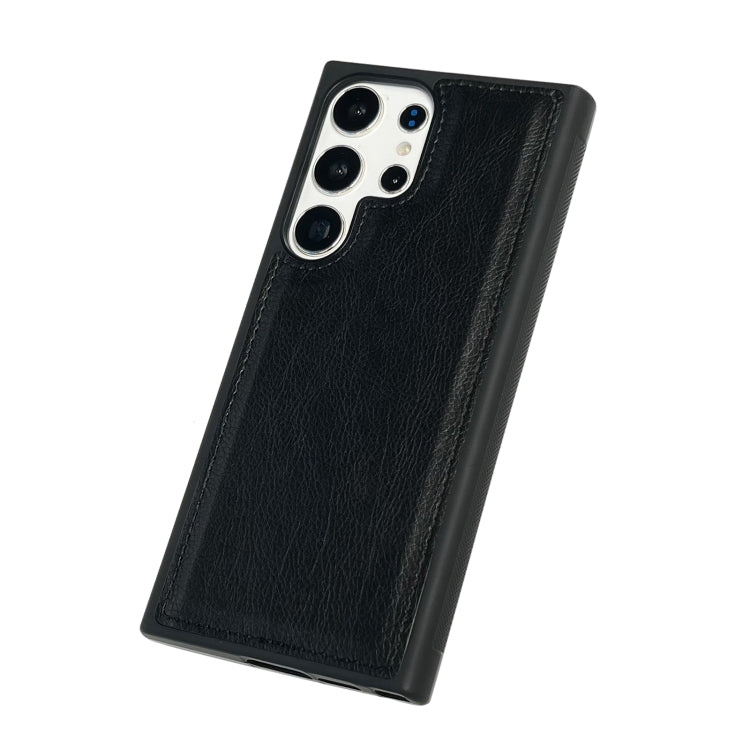 For Samsung Galaxy S25 Ultra 5G Cowhide Texture Back Cover Phone Case(Black) - Galaxy S25 Ultra 5G Cases by PMC Jewellery | Online Shopping South Africa | PMC Jewellery | Buy Now Pay Later Mobicred
