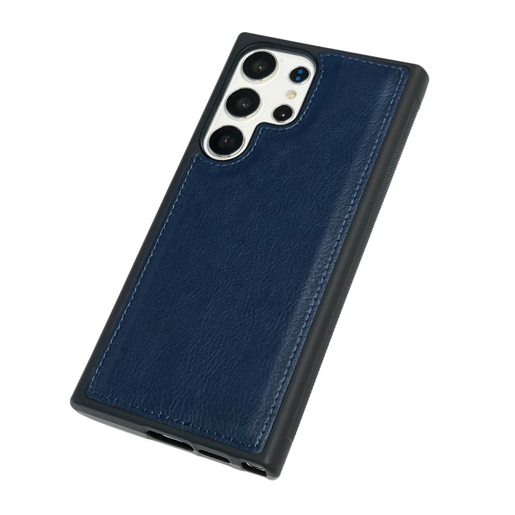 For Samsung Galaxy S25+ 5G Cowhide Texture Back Cover Phone Case(Royal Blue) - Galaxy S25+ 5G Cases by PMC Jewellery | Online Shopping South Africa | PMC Jewellery | Buy Now Pay Later Mobicred