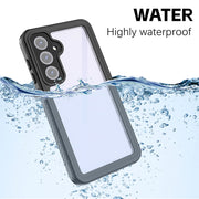 For Samsung Galaxy S24 FE 5G RedPepper Shockproof IP68 Water-resistant PC Hybrid TPU Phone Case(Black)