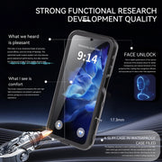 For Samsung Galaxy A16 5G / 4G RedPepper IP68 Water-resistant PC Hybrid TPU Phone Case(Black)