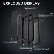 For Samsung Galaxy A16 5G / 4G RedPepper IP68 Water-resistant PC Hybrid TPU Phone Case(Black)