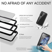 For Samsung Galaxy A16 5G / 4G RedPepper IP68 Water-resistant PC Hybrid TPU Phone Case(Black)