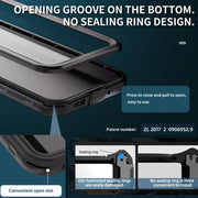For Samsung Galaxy A16 5G / 4G RedPepper IP68 Water-resistant PC Hybrid TPU Phone Case(Black)