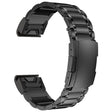 For Garmin 26mm Five-beads Titanium Alloy Push Buckle Metal Quick Release Watch Band(Black) - free shipping - PMc TechLife - Order now!